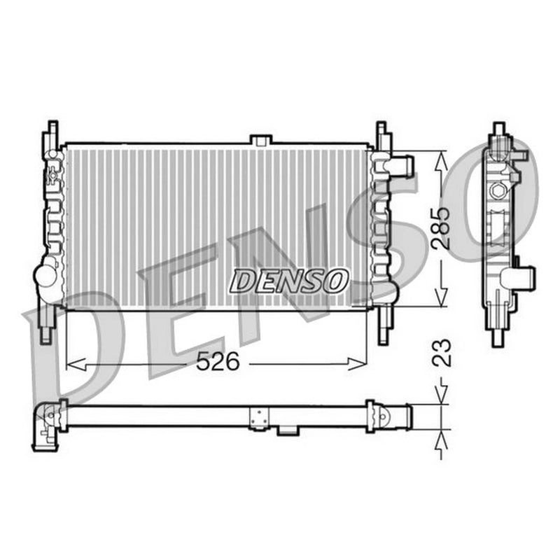 Denso Engine Radiator DRM20035