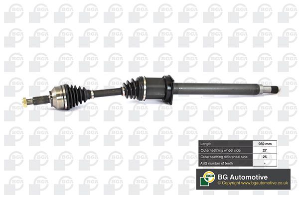 BGA CV Drive Shaft Driveshaft Front Right