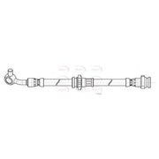 Apec Brake Hydraulic Hose Line Front Right HOS4187