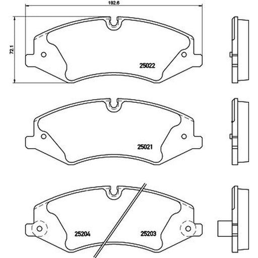 Mintex Front Brake Pad Set MDB3124