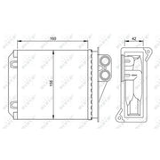 NRF Heater Matrix Core Heat Exchanger 54236