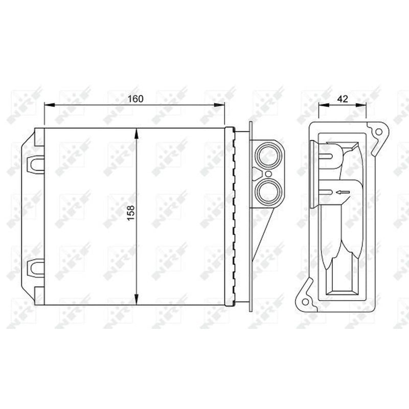 NRF Heater Matrix Core Heat Exchanger 54236