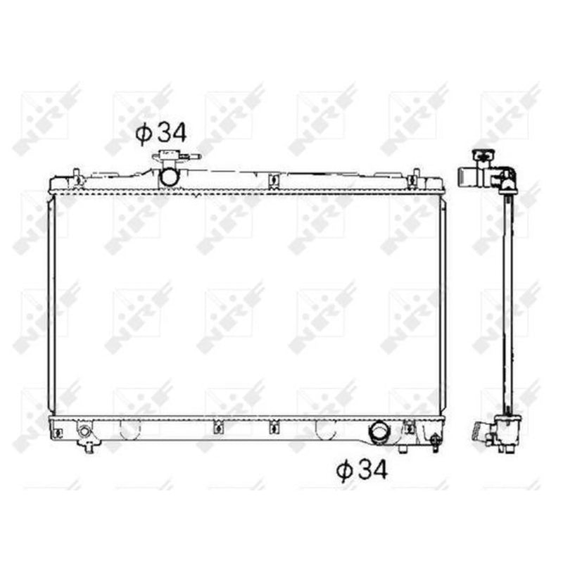 NRF Engine Radiator 53401