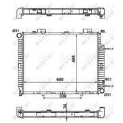 NRF Engine Radiator 58100