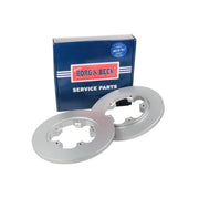 Borg & Beck 2 x Solid Rear Brake Discs BBD5364