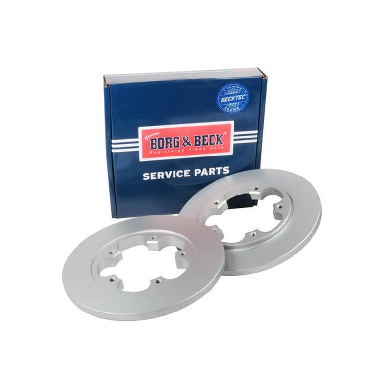 Borg & Beck 2 x Solid Rear Brake Discs BBD5364