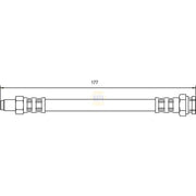 NAPA Brake Hydraulic Hose Line Rear NBH1433