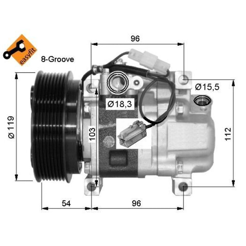 NRF Air Conditioning Compressor 32688G