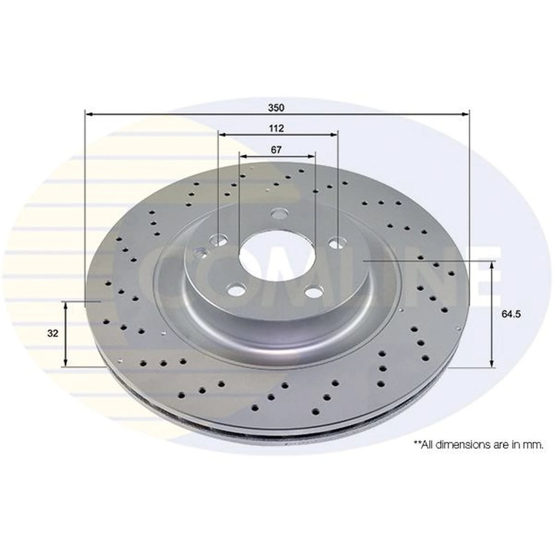 Comline 2 x / Front Brake Discs ADC4041V