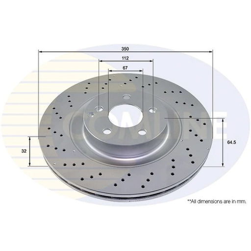 Comline 2 x / Front Brake Discs ADC4041V