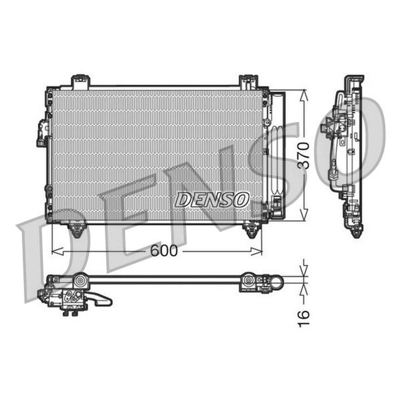 Denso Air Conditioning Condenser DCN50014