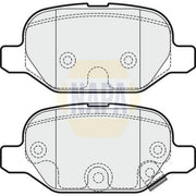 NAPA Rear Brake Pad Set NBP1772
