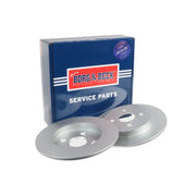 Borg & Beck 2 x Solid Rear Brake Discs BBD4561