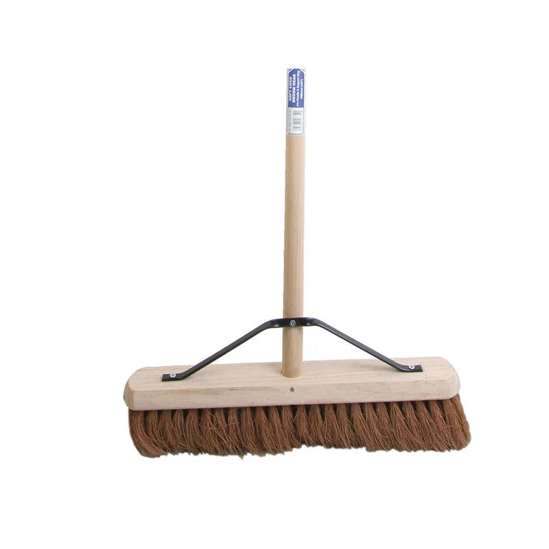 Faithfull Broom Soft Coco 450mm (18in) + Handle & Stay - FAIBRCOCO18H