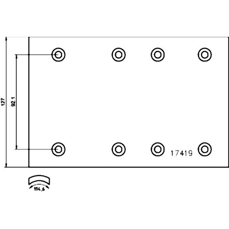 Textar Textar Cv Brake Lining Set 1741801 1741801