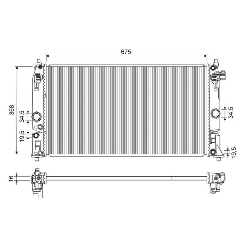 Valeo Engine Radiator 701316