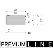 Mahle Air Conditioning Condenser AC 1211 000P