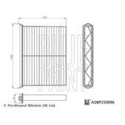 Blue Print Cabin Air Filter (Pollen Filter) ADBP250096