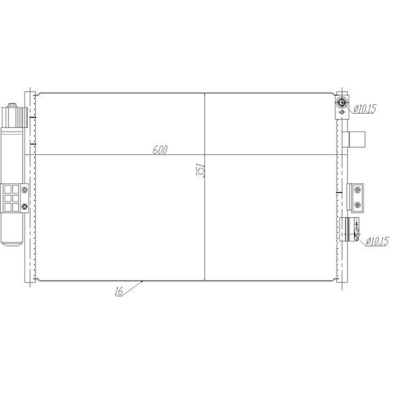 NRF Air Conditioning Condenser 350464