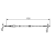 Bosch Handbrake Cable Right Rear 1 987 477 406