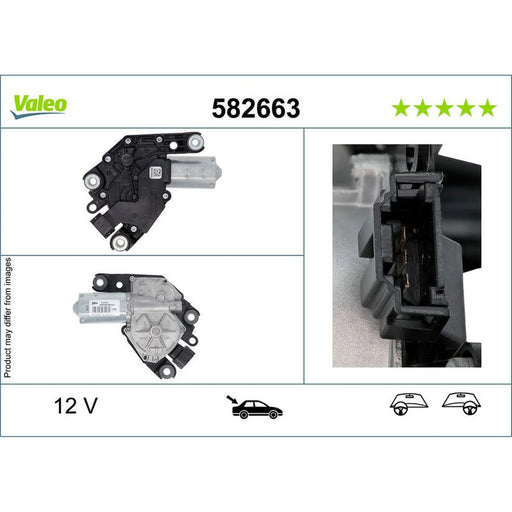 Valeo Front/Rear Wiper Motor Rear 582663