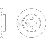 Fahren 2 x Vented Front Brake Discs FBD6667