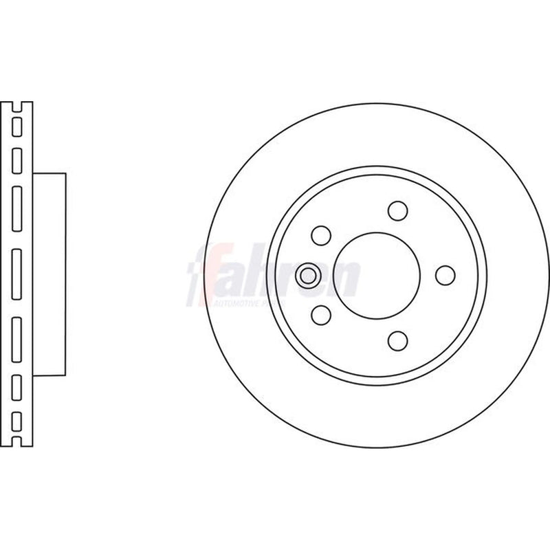 Fahren 2 x Vented Front Brake Discs FBD6667