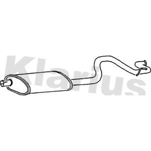 Klarius Box With Tail Pipe Rear FE538T