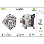 Valeo Car Alternator 12V 439545