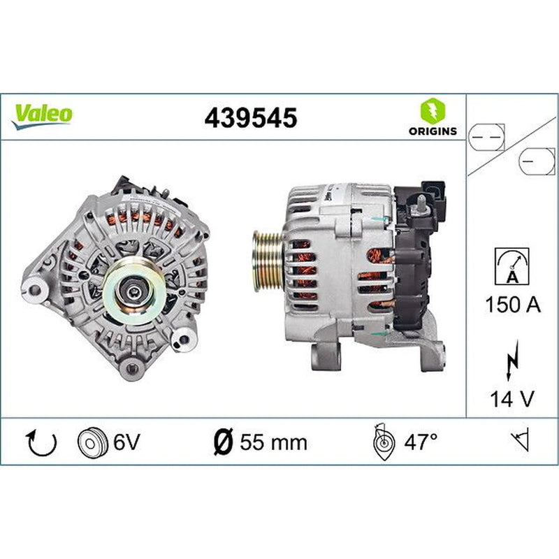 Valeo Car Alternator 12V 439545