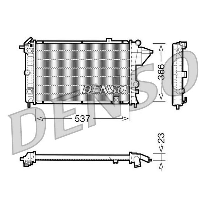 Denso Engine Radiator DRM20024