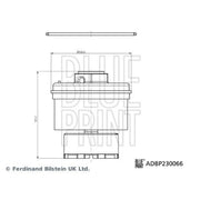 Blue Print Fuel Filter Element ADBP230066