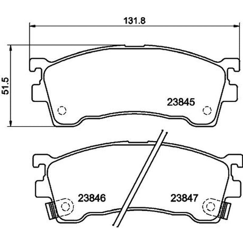 DON Front Brake Pad Set PCP1306