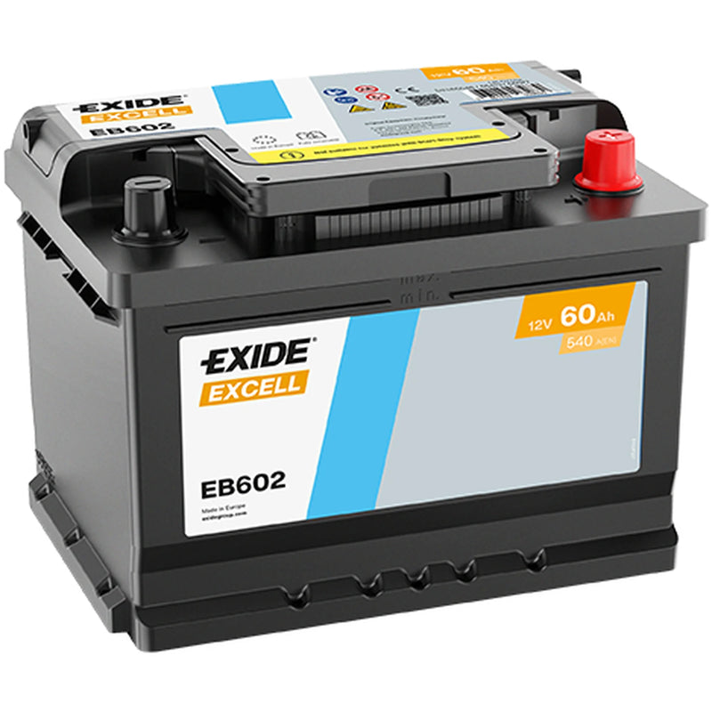 Exide Battery 12V 60Ah 540A EB602