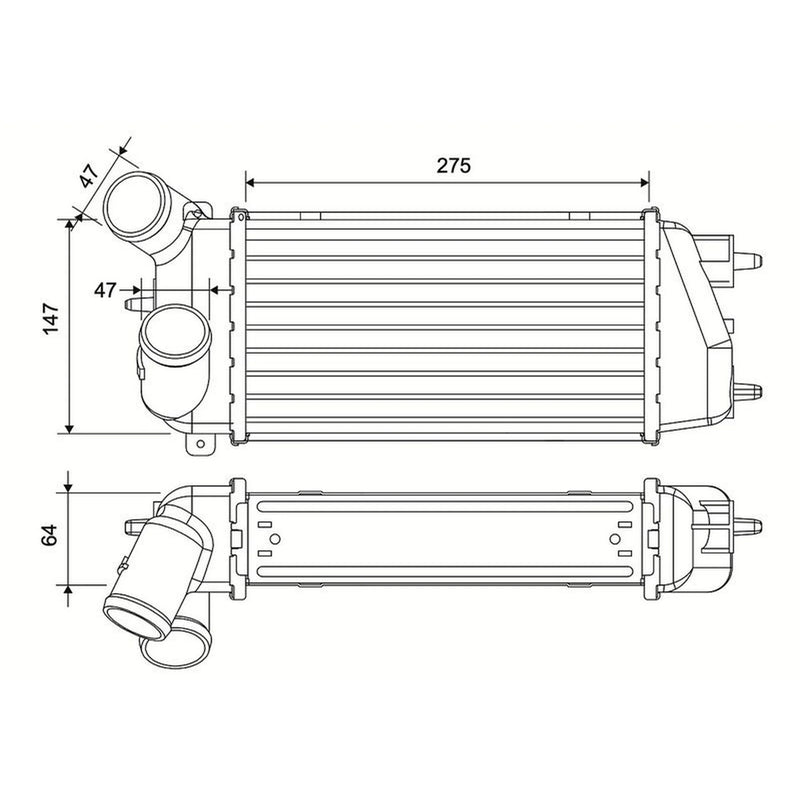 Valeo Intercooler (Charge Air Cooler) 881592