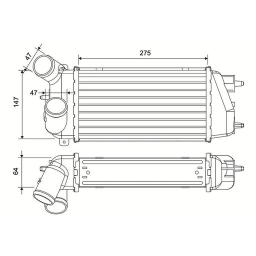 Valeo Intercooler (Charge Air Cooler) 881592
