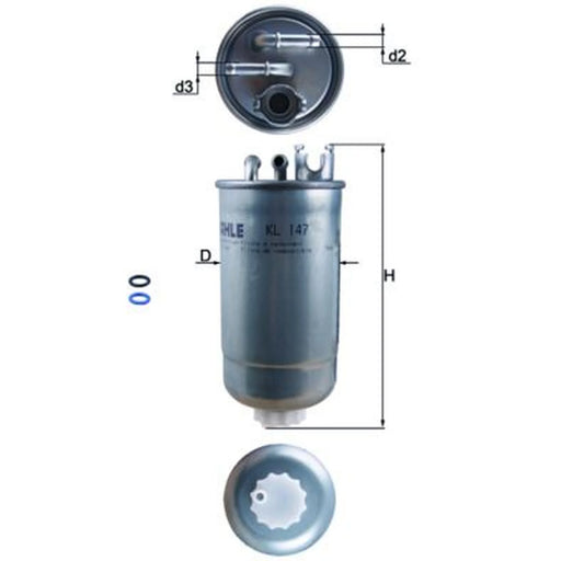 Mahle Fuel Filter Element KL 147D