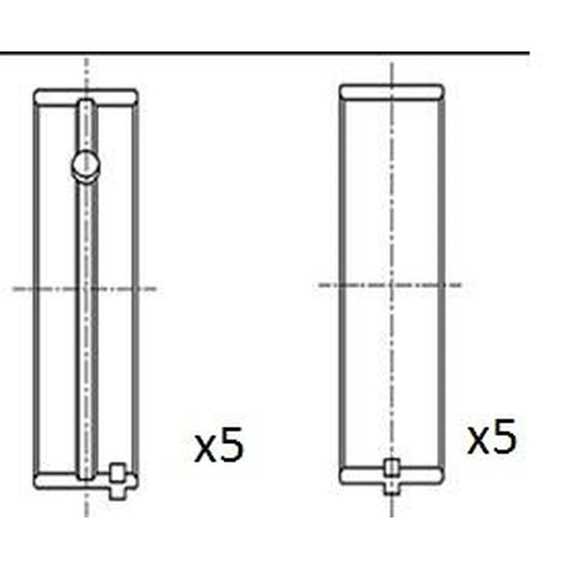 FAI Main Bearing Set 61.7mm BM1069-STD