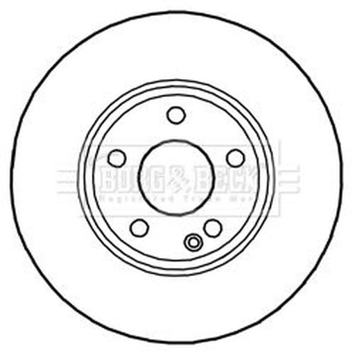 Borg & Beck 2 x Vented Front Brake Discs BBD5268