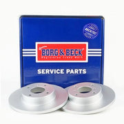 Borg & Beck 2 x Solid Front Brake Discs BBD4300