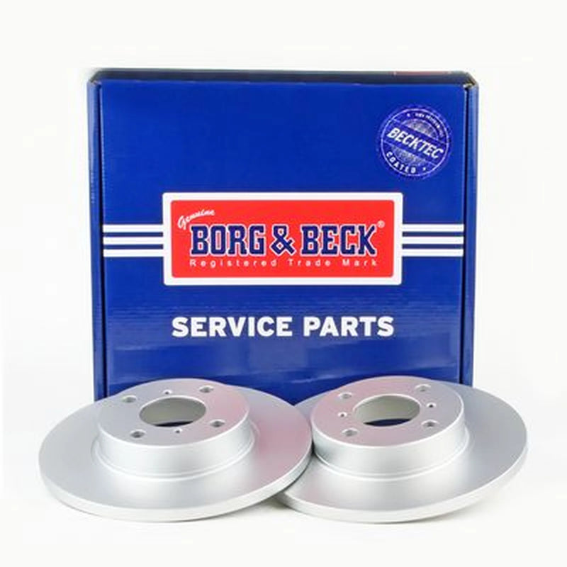 Borg & Beck 2 x Solid Front Brake Discs BBD4300