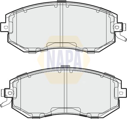 NAPA Front Vented & Rear Vented Brake Discs & Pads fits SUBARU TOYOTA