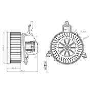 NRF Heater Blower Fan 34299