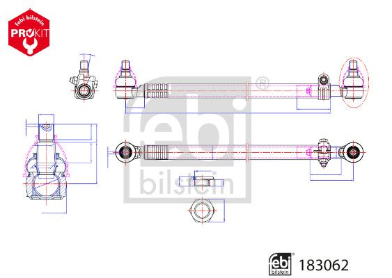 Febi Centre Rod Assembly Front