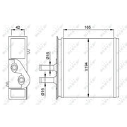 NRF Heater Matrix Core Heat Exchanger 53204