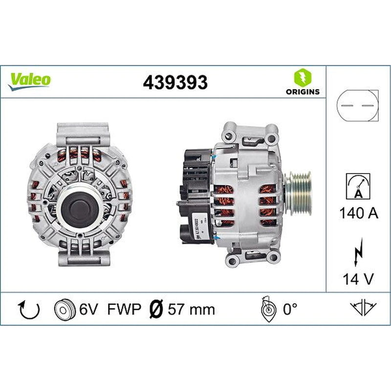 Valeo Car Alternator 12V 439393