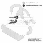 Borg & Beck Intercooler Turbo Charge Air Hose BTH1173