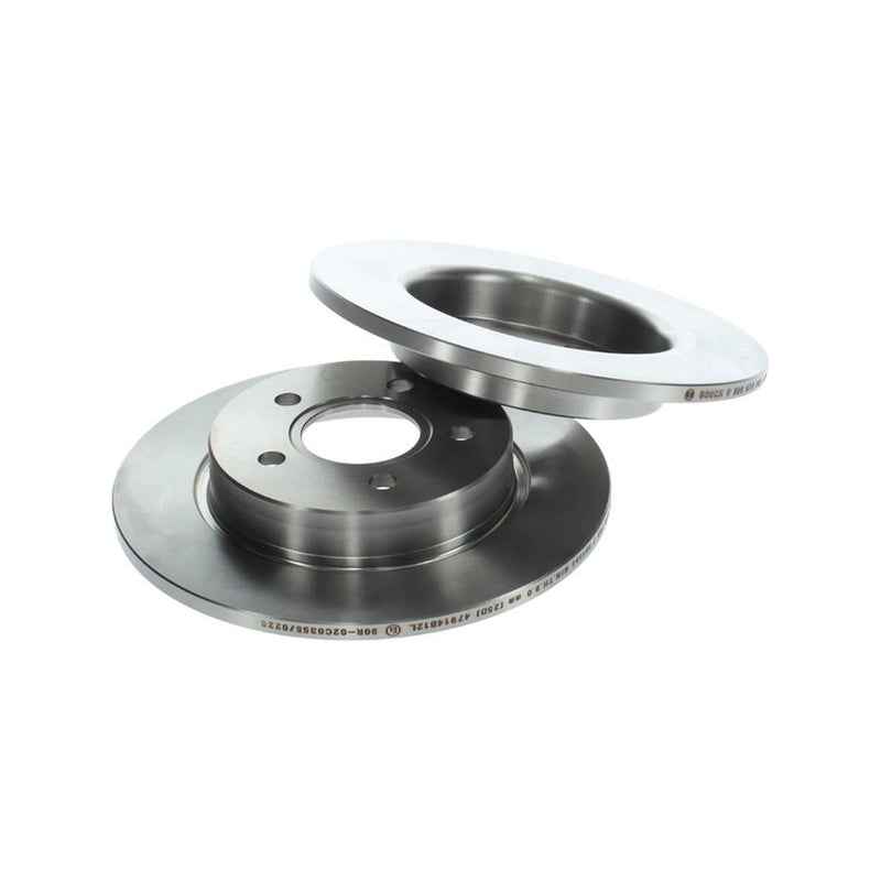 Bosch 2 x Solid Rear Brake Discs 0 986 479 763