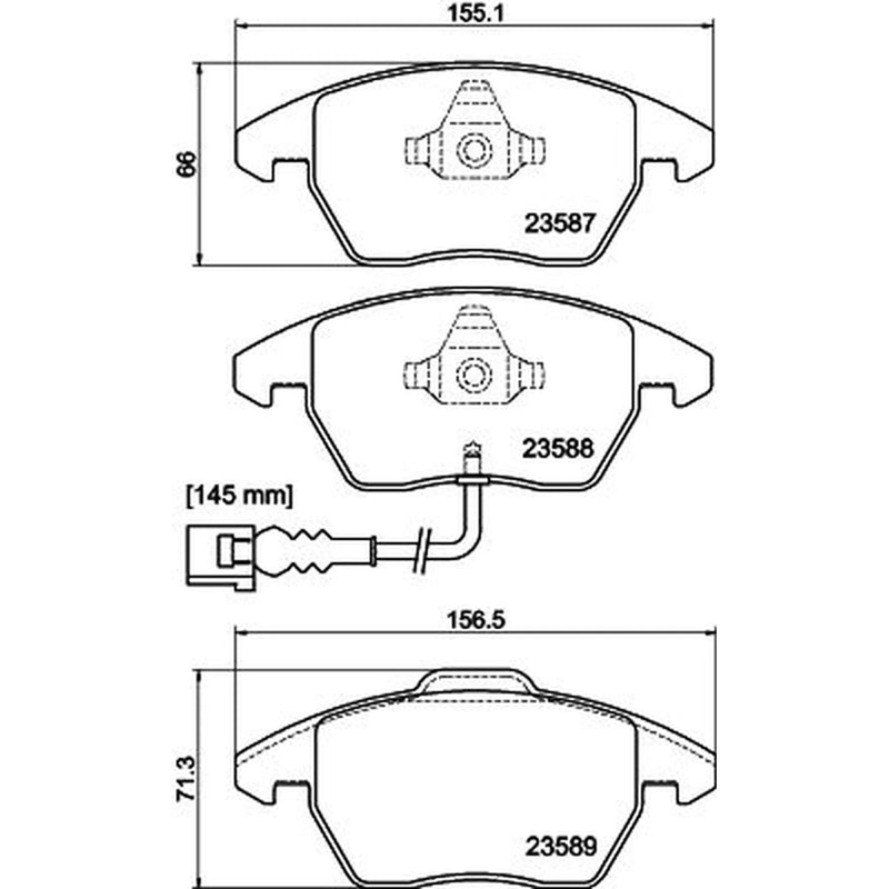 DON Front Brake Pad Set PCP1002