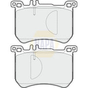 NAPA Front Brake Pad Set NBP1662